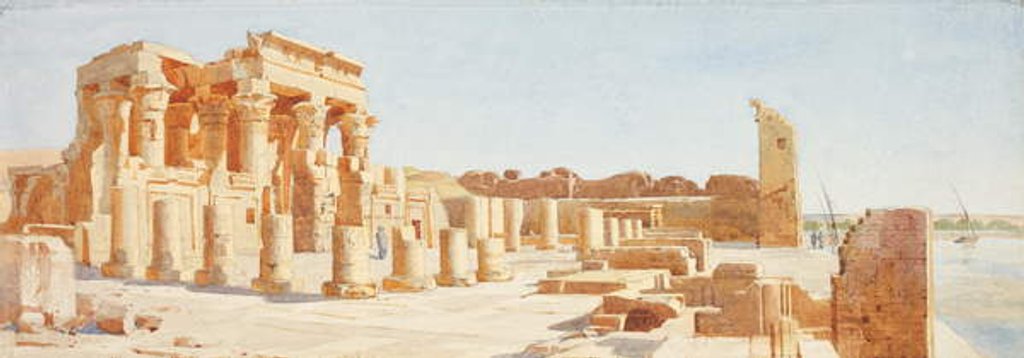 Detail of Temple at Kom-Ombo, Upper Egypt, c.1907-10 by John Somerscales