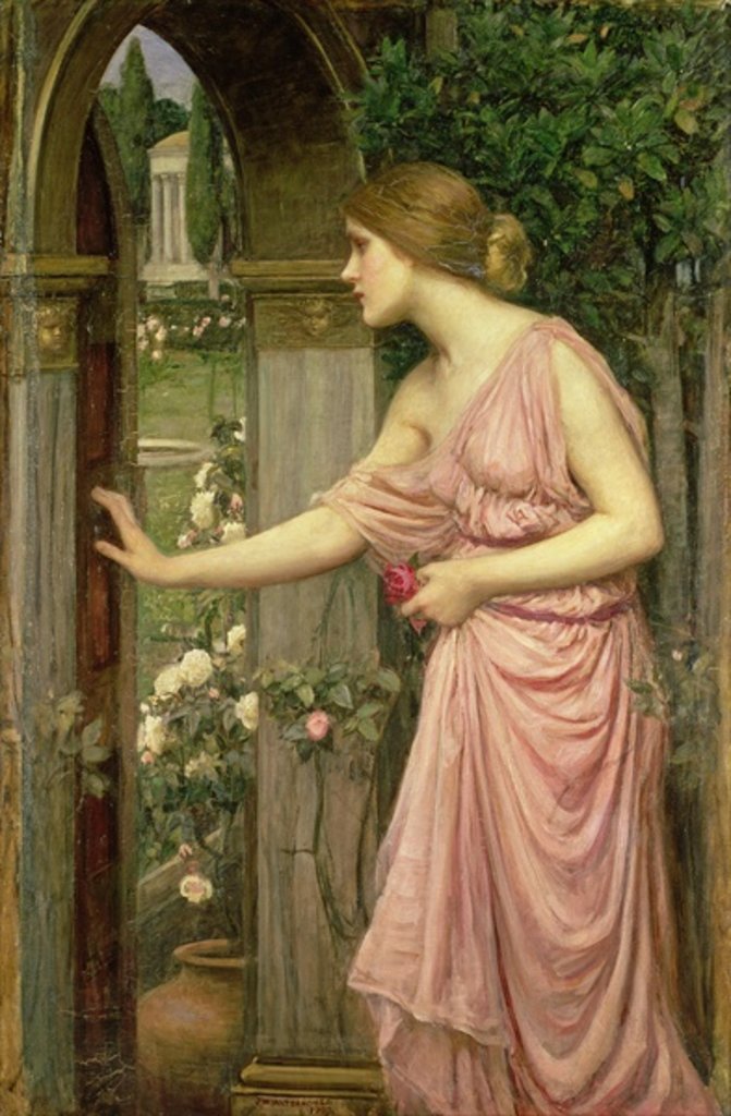 Detail of Psyche entering Cupid's Garden, 1903 by John William Waterhouse
