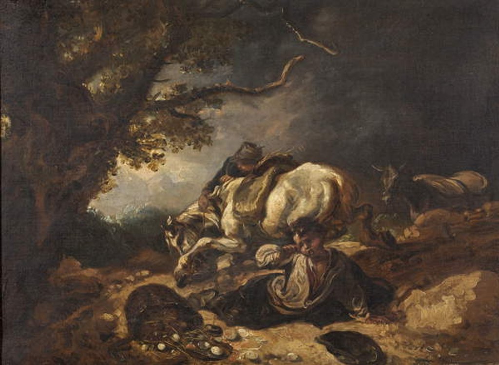 Detail of A Mishap to Market Eggs by Thomas Barker
