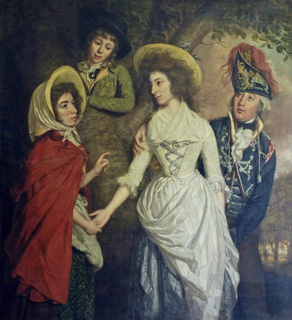 Detail of The Stapleton Family, 1789 by Thomas Beach
