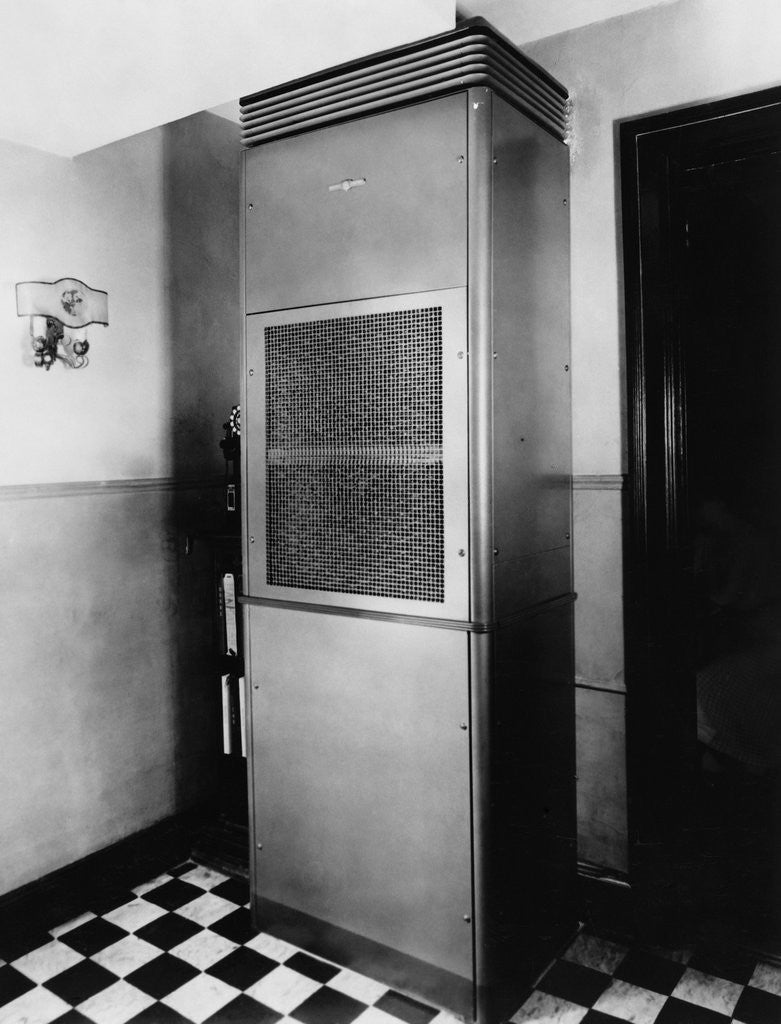 Detail of Air Conditioner Inside a Restaurant by Anonymous