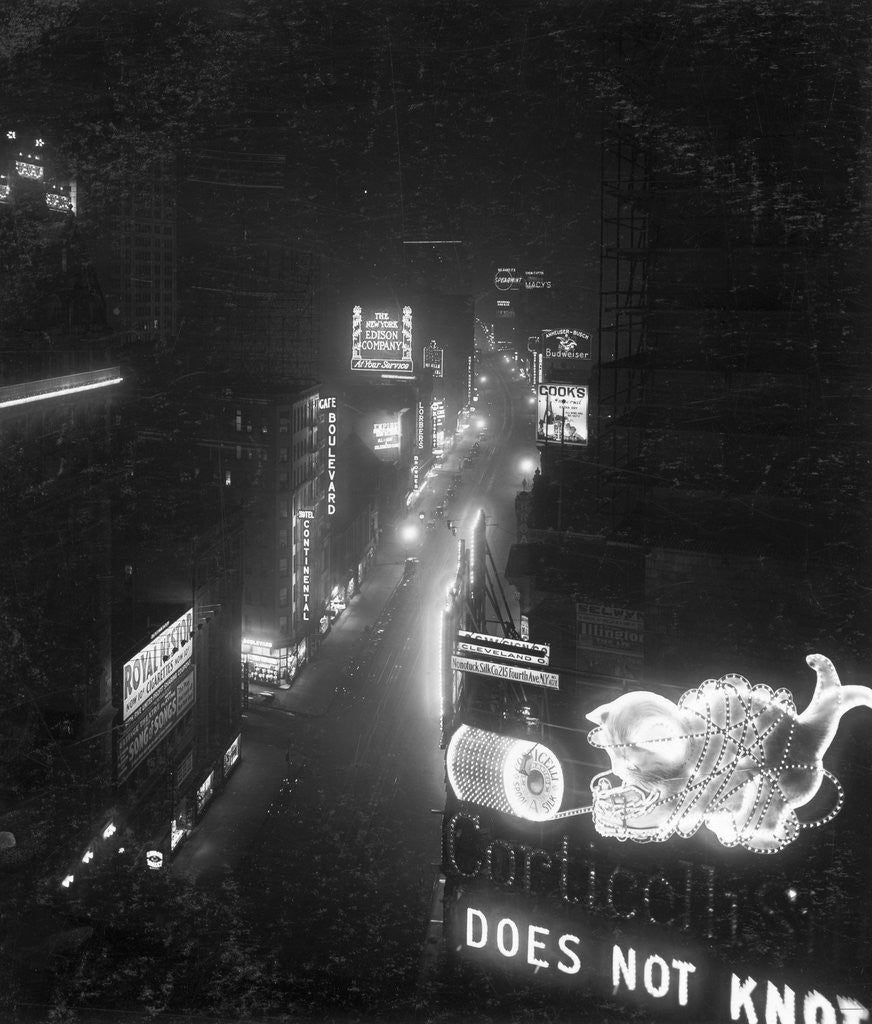 Detail of Broadway from Times Square by Anonymous