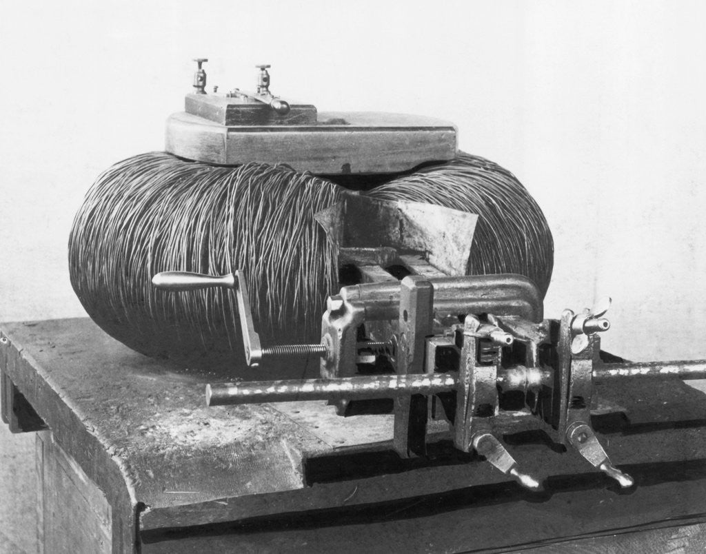 Detail of Elihu Thomson's First Electric Welding Transformer by Anonymous