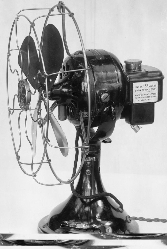 Detail of General Electric Coin Operated Fan by Anonymous