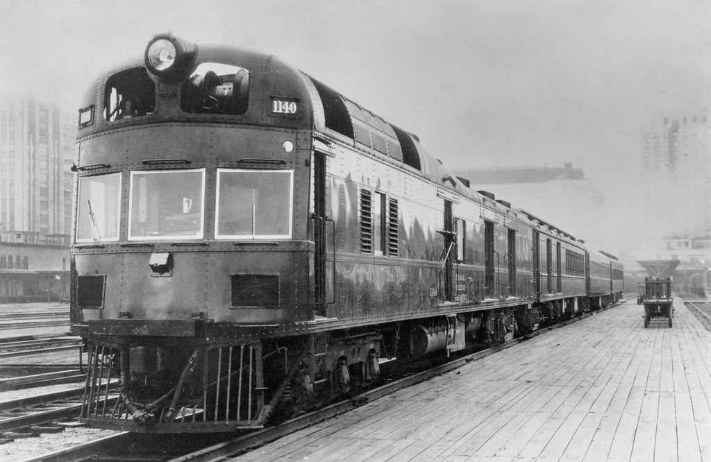 Detail of Diesel Electric Rail Car at North Station by Anonymous