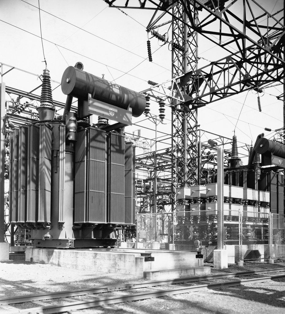 Detail of General Electric Power Transformers by Anonymous