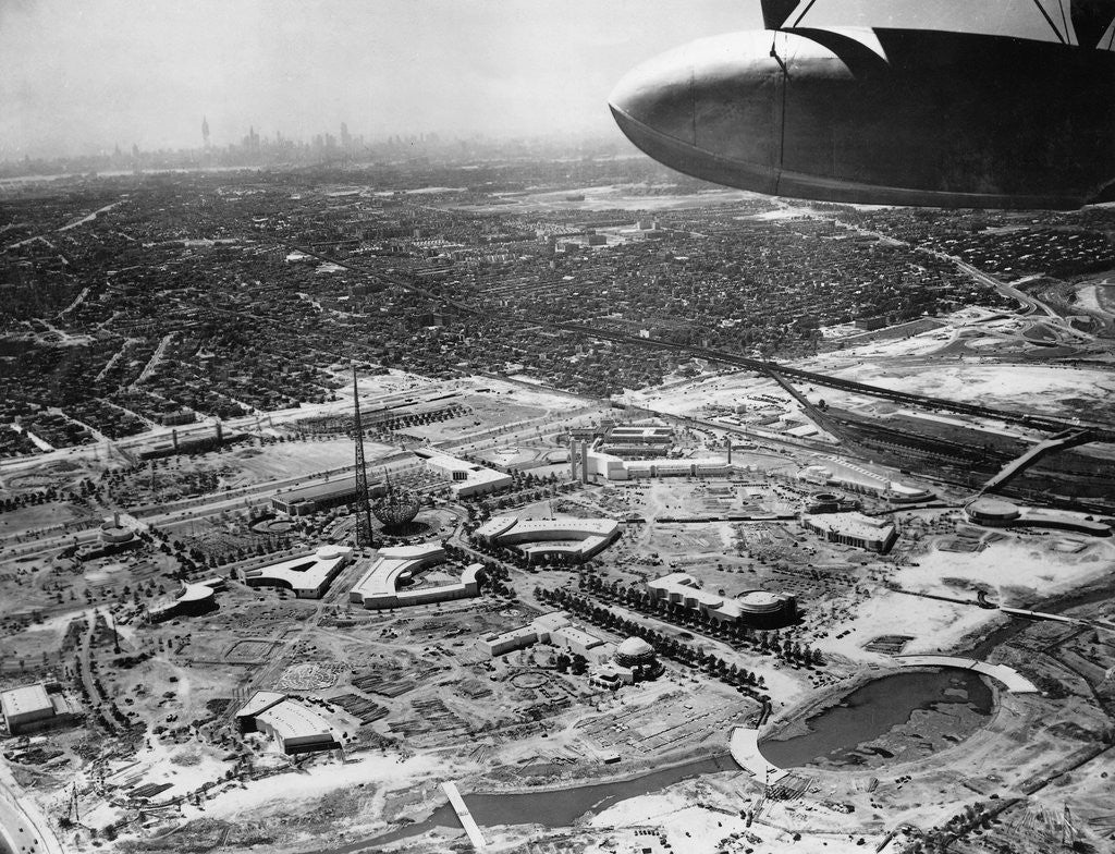 Detail of Aerial View of New York World's Fair by Anonymous