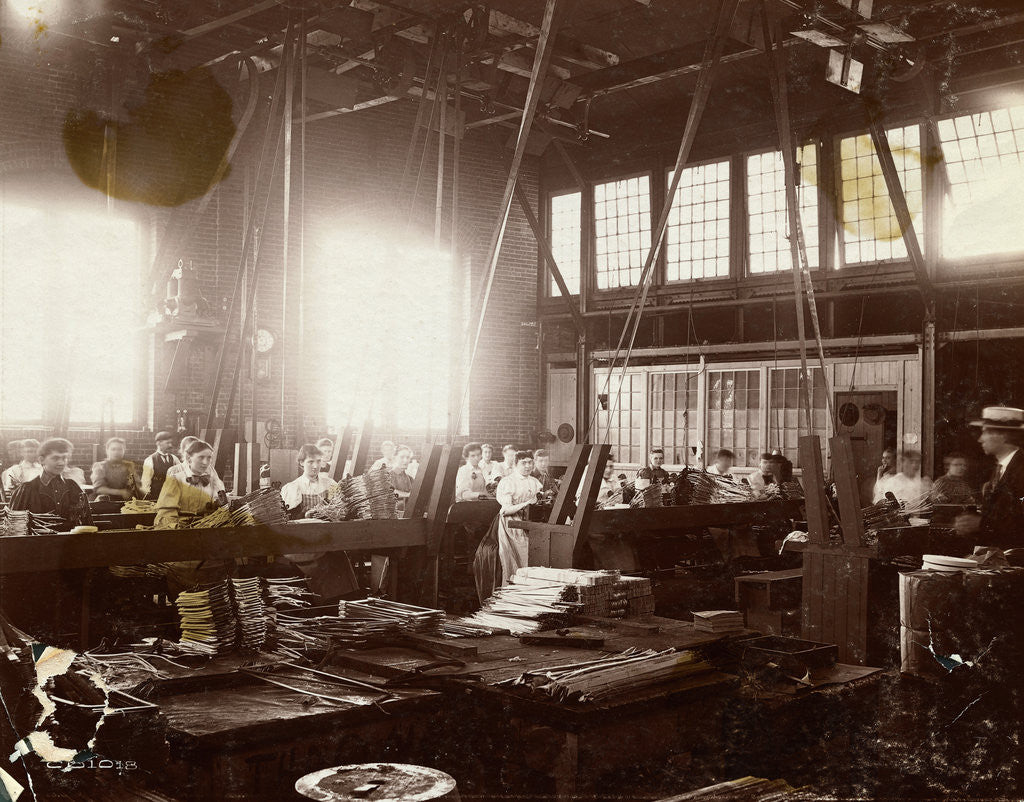Detail of Female Workers at Schenectady Motor Works by Corbis