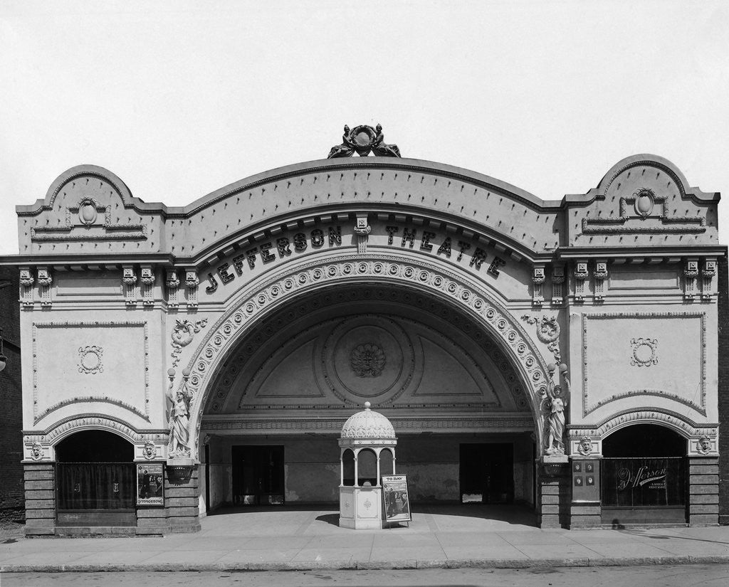 Detail of Facade of the Jefferson Theater by Anonymous