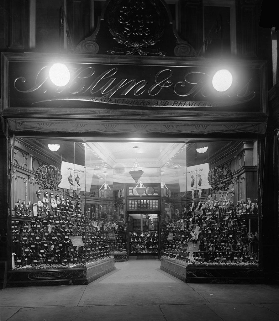 Detail of Entrance to a Shoe Store by Anonymous