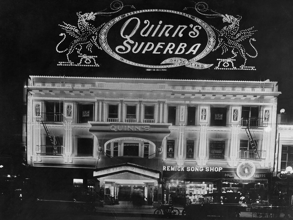 Detail of Quinn's Superba Theatre by Anonymous