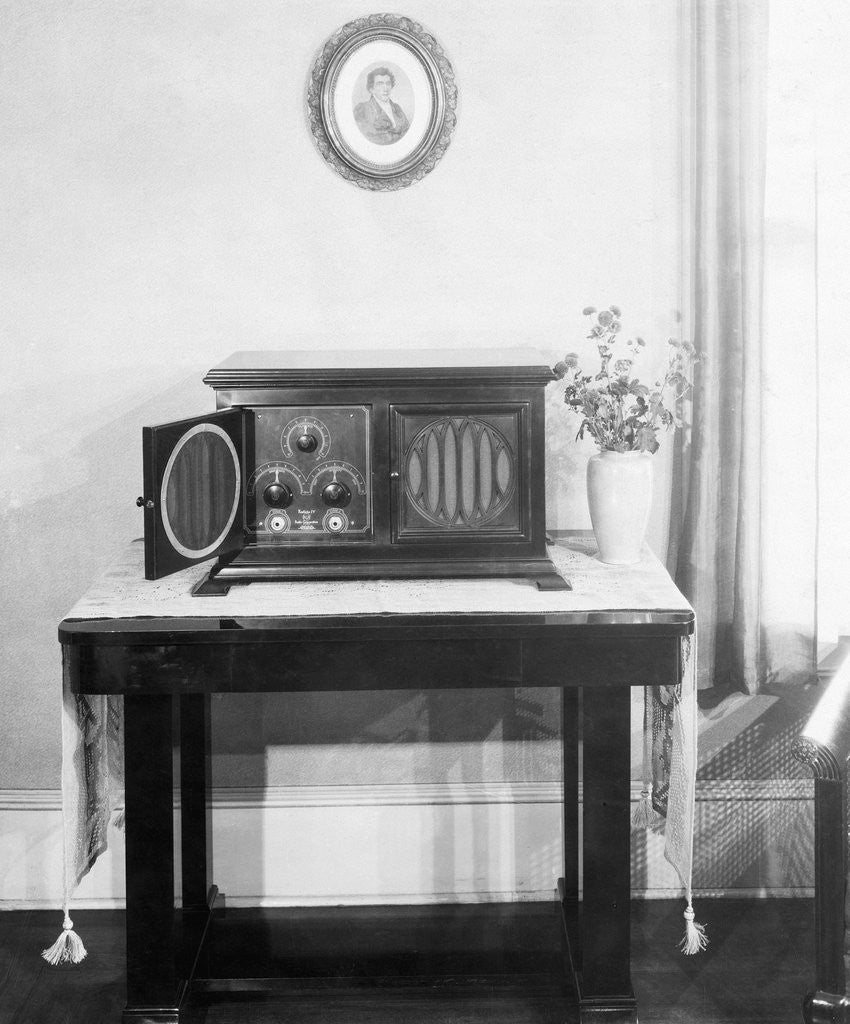 Detail of Radiola IV Radio in a Home by Anonymous