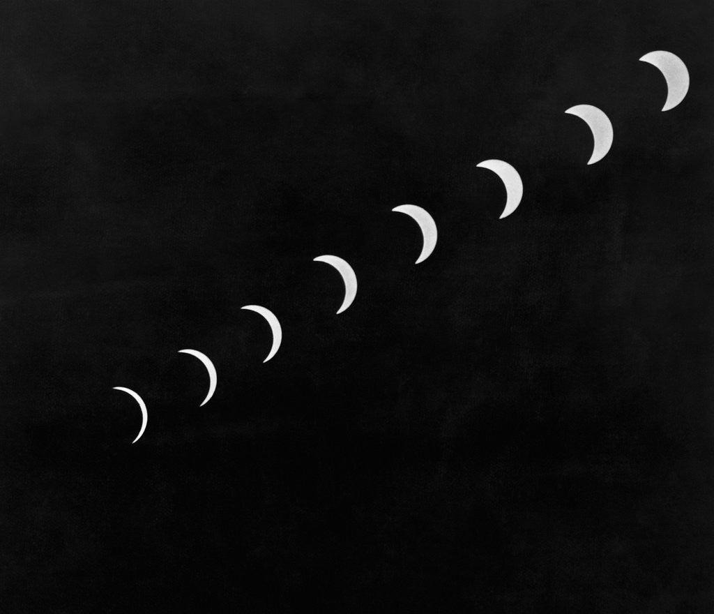 Detail of Sun Stages During Solar Eclipse by Anonymous
