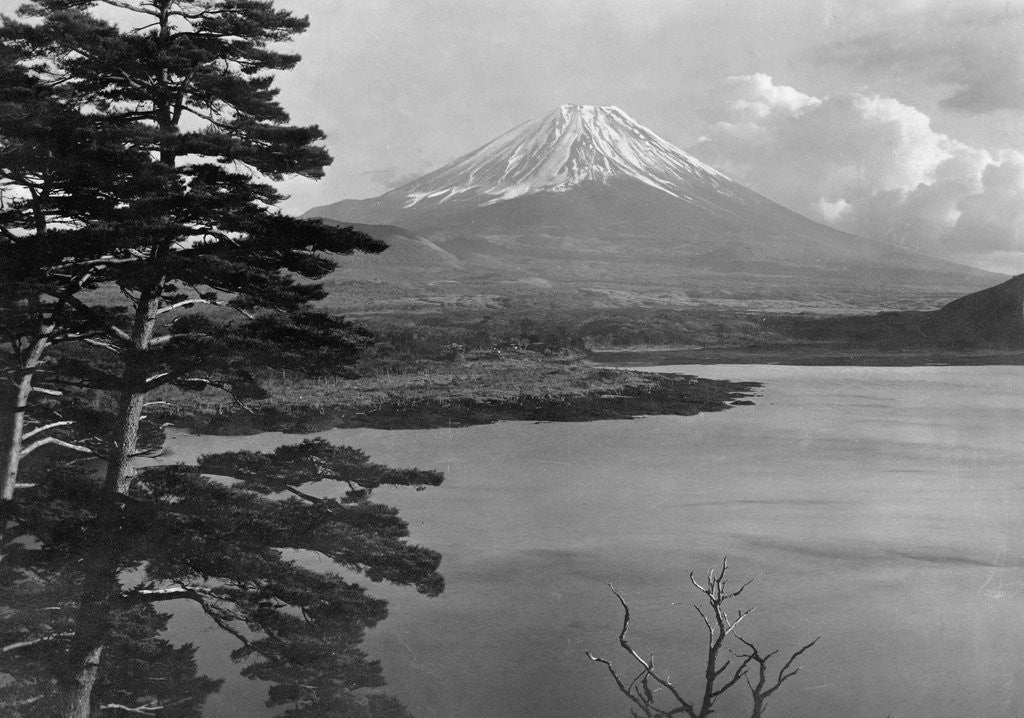 Detail of Mount Fuji and Surrounding Landscape by Anonymous