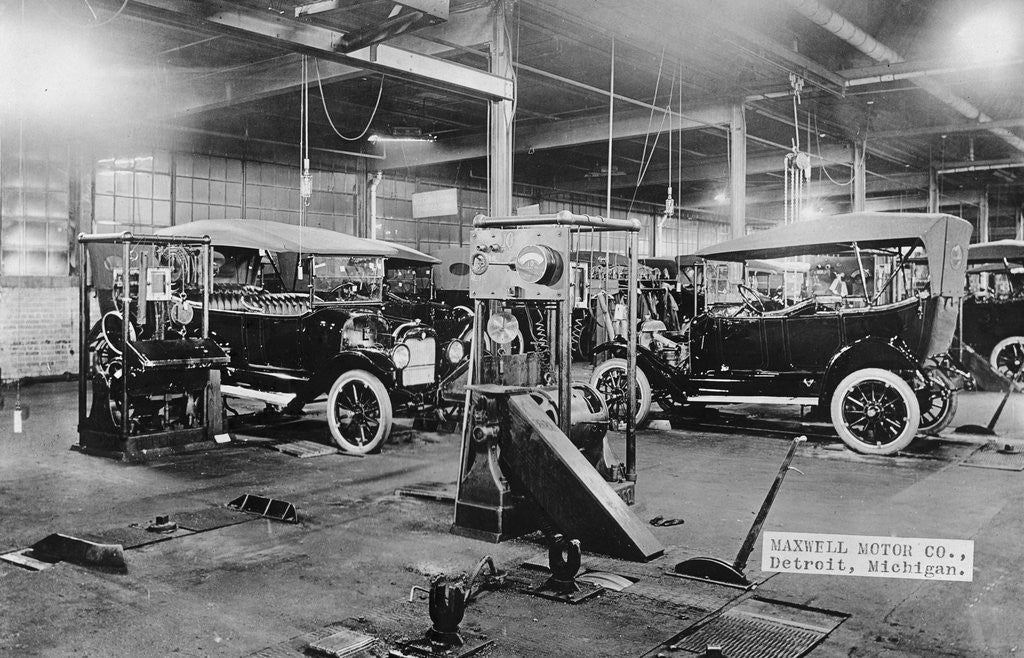 Detail of Automobile Assembly Area by Corbis