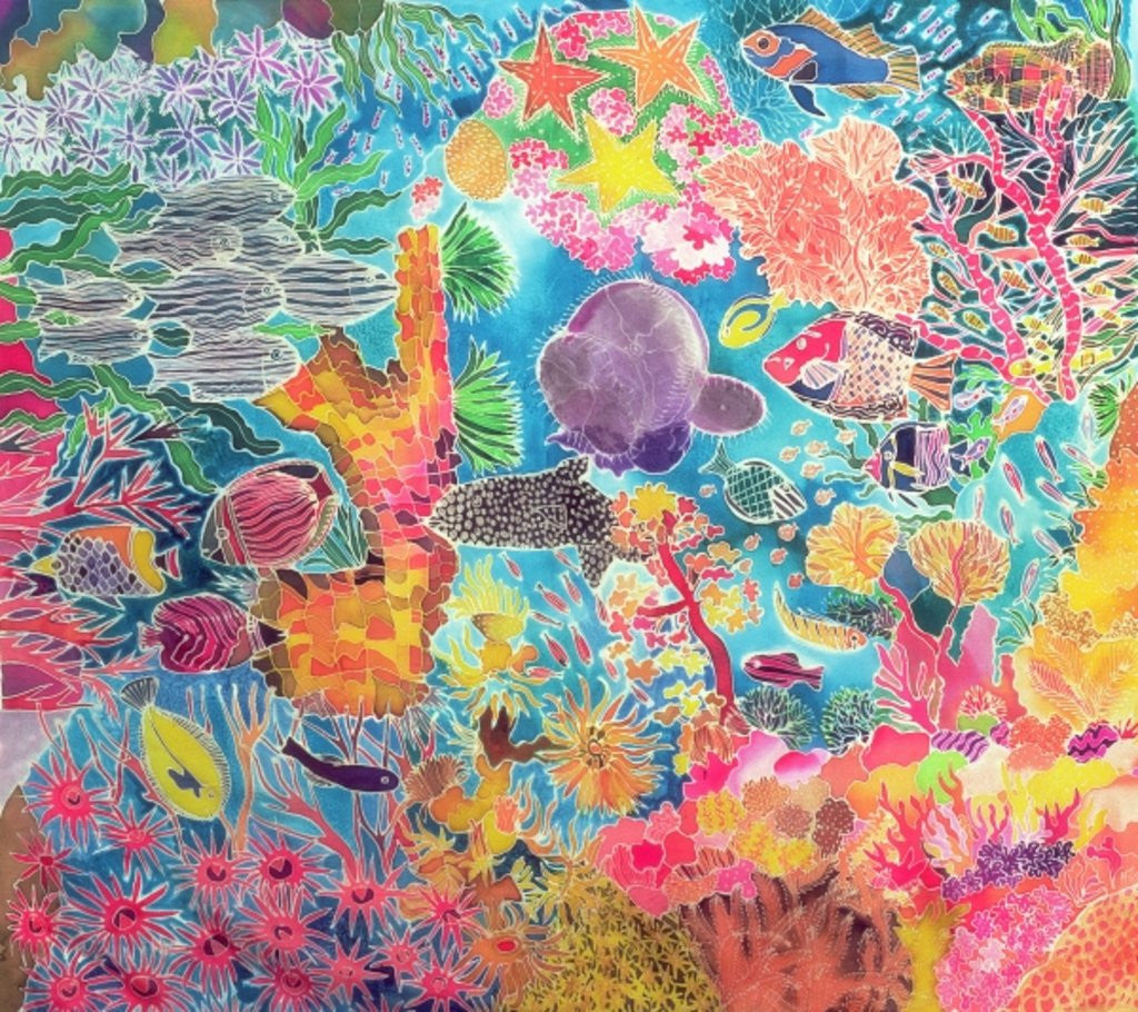 Detail of Tropical Coral by Hilary Simon