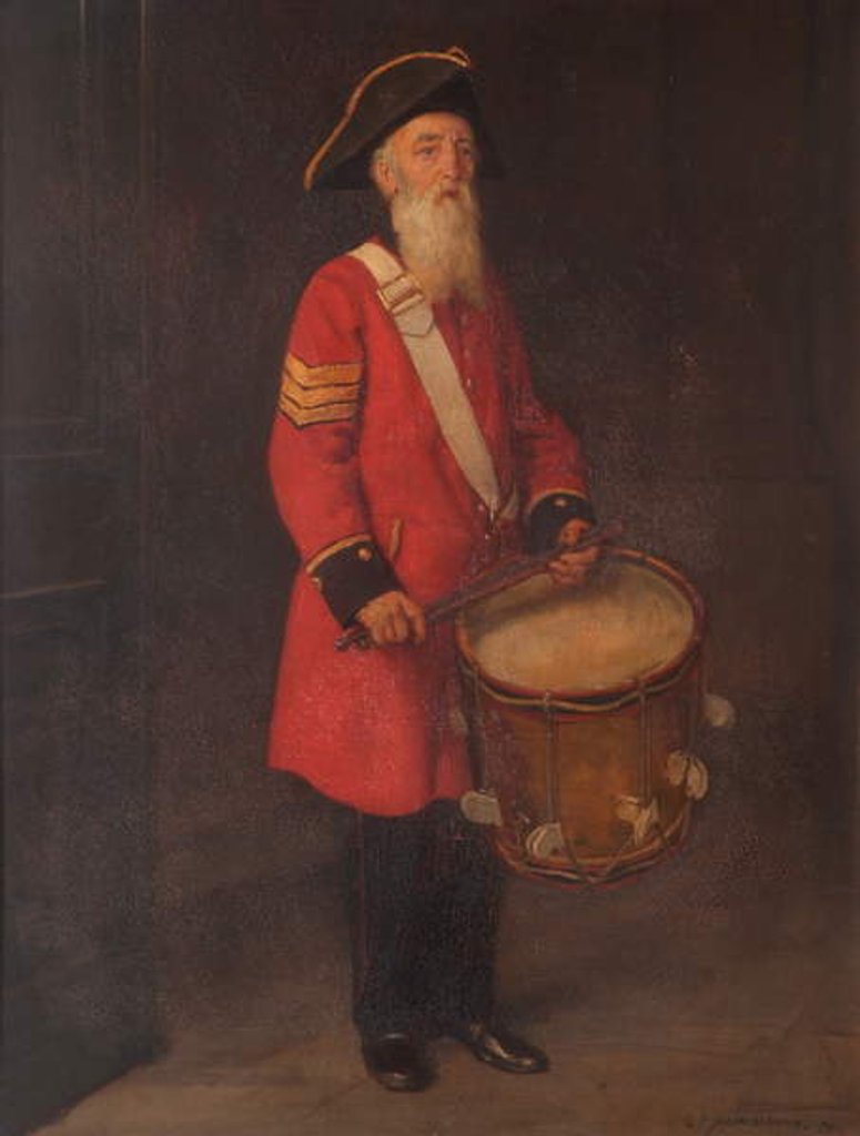 Detail of Sergeant Drummer Henry Gribble, 1921 by George Percy Jacomb-Hood