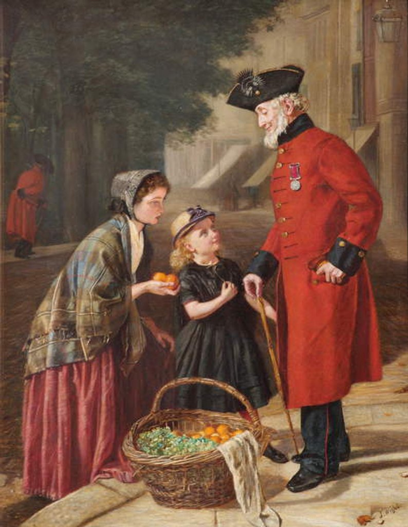 Detail of The Orange Sellers by J. Wighton