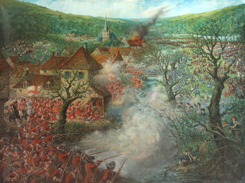 Detail of Battle Scene outside a town by Cecil Gordon Lawson