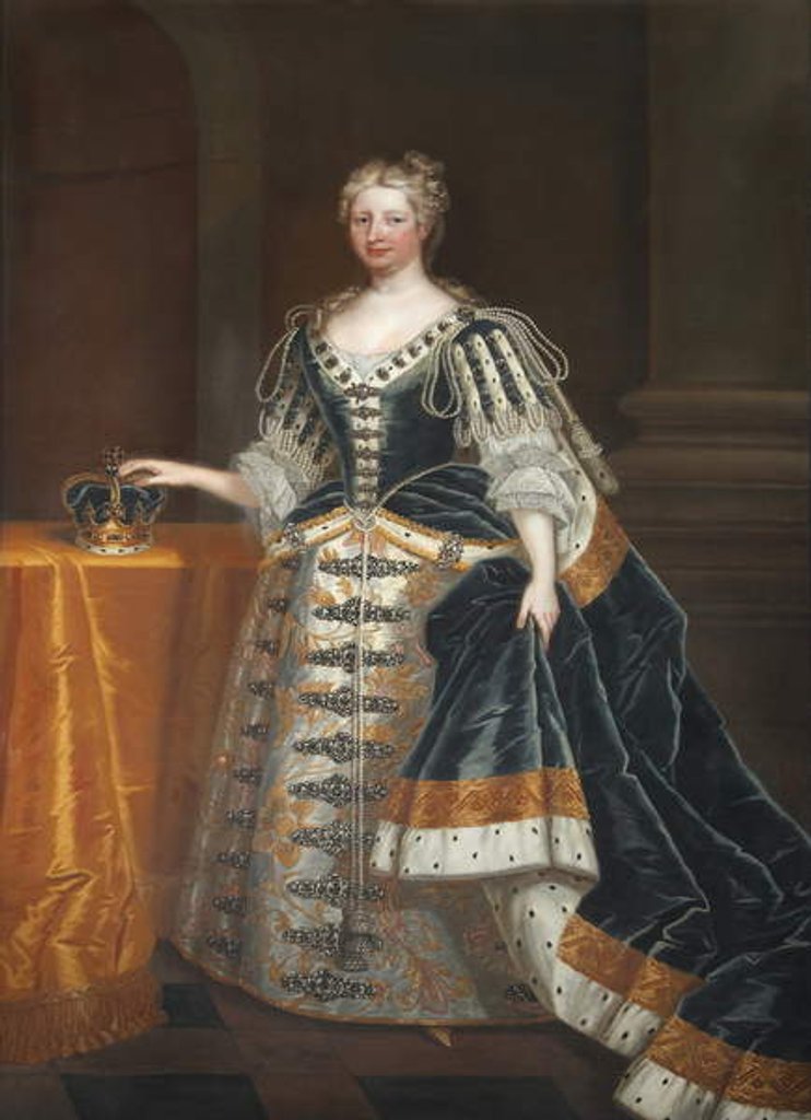 Detail of Caroline, consort of George II by Enoch Seeman