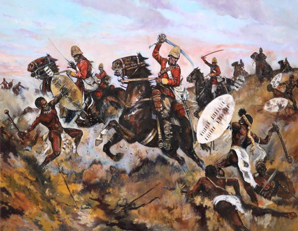 Detail of Battle with Natives by School English
