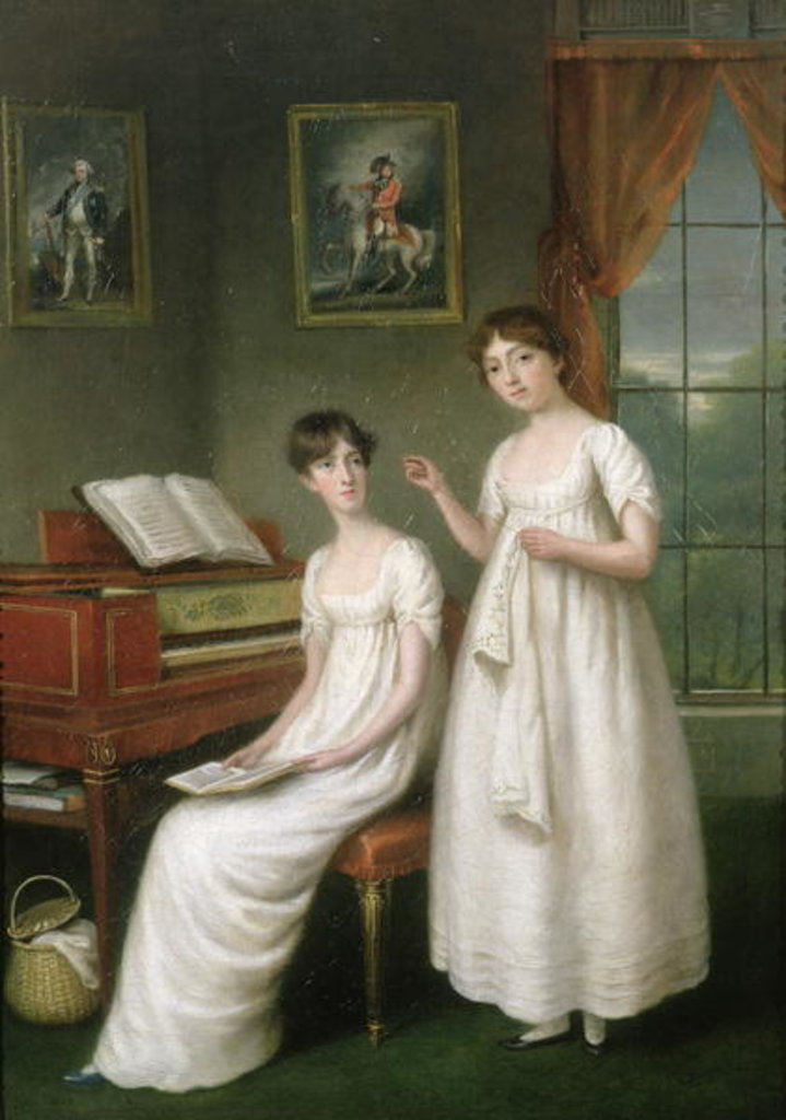 Detail of Portrait of the Irwin Sisters by Robert Home