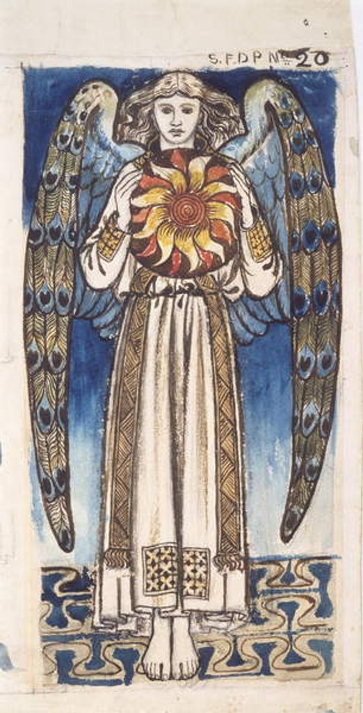 Detail of Day: Angel Holding a Sun, c.1862-64 by William Morris