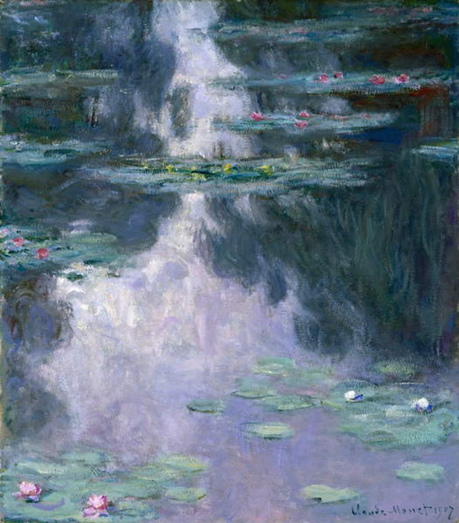 Detail of Water Lilies 1907 by Claude Monet