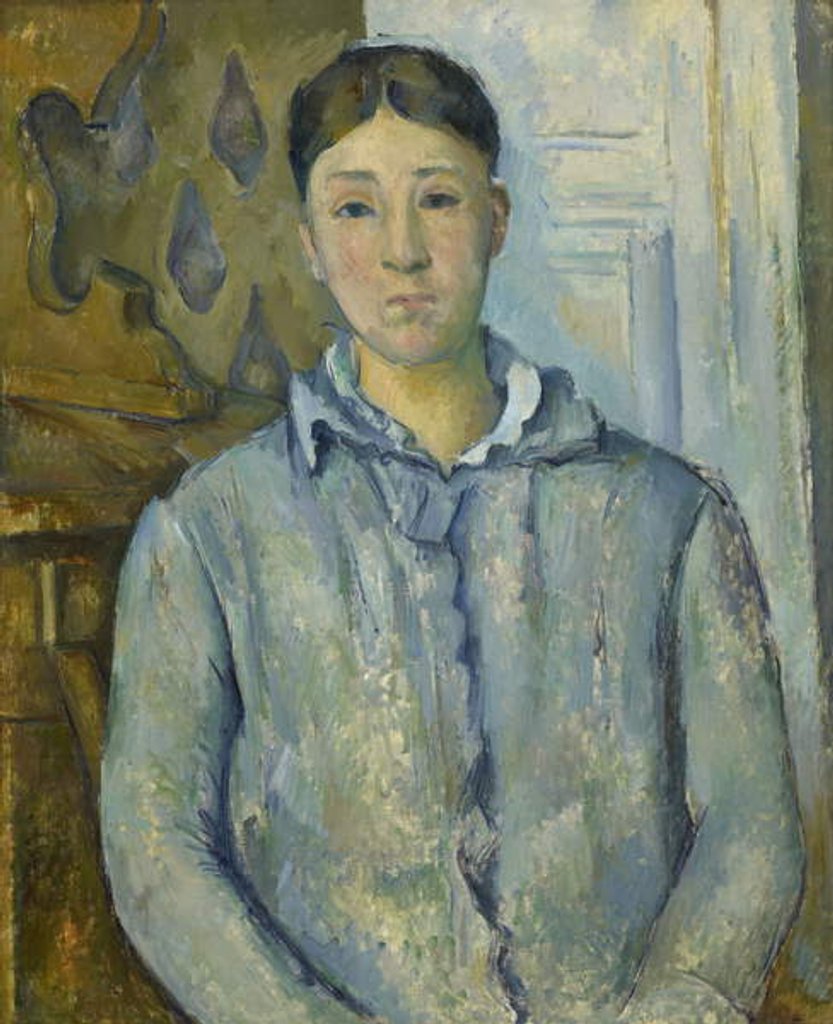 Detail of Madame Cezanne in Blue, 1888-90 by Paul Cezanne