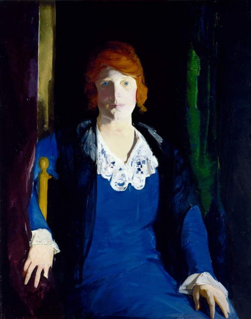 Detail of Portrait of Florence Pierce, 1914 by George Wesley Bellows