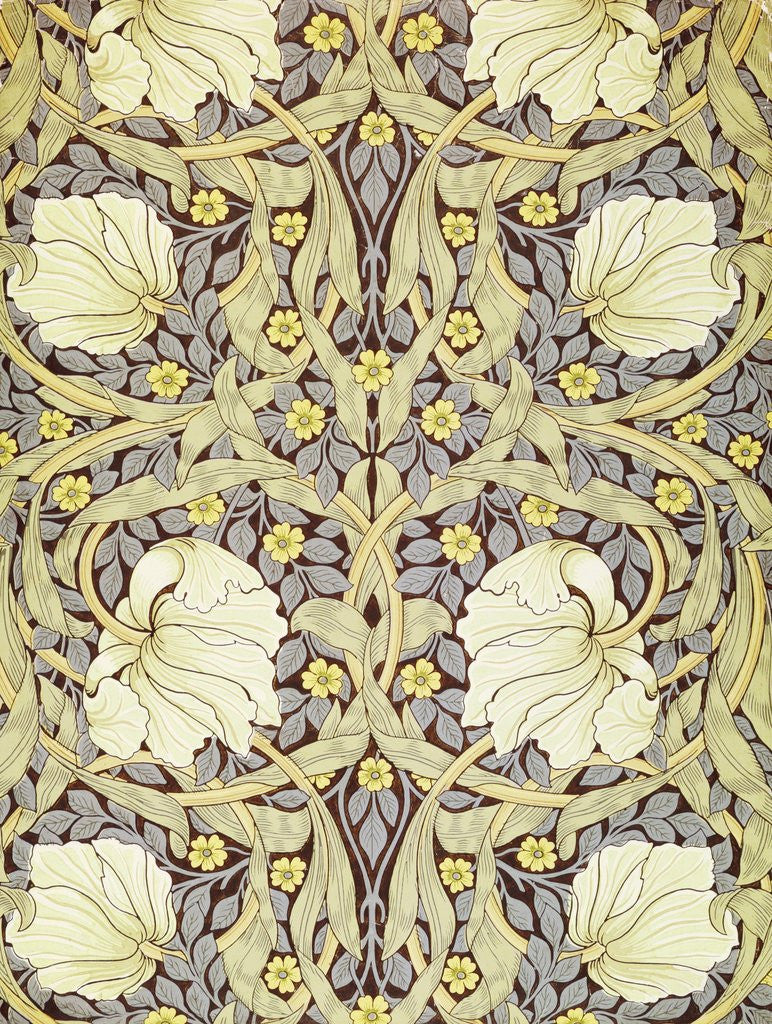 Detail of Pimpernell Wallpaper Design by William Morris