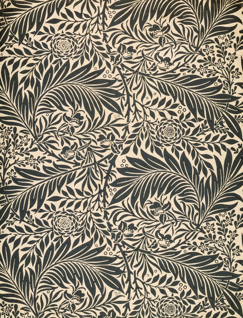 Detail of Morris Wallpaper, Larkspur Design by Corbis