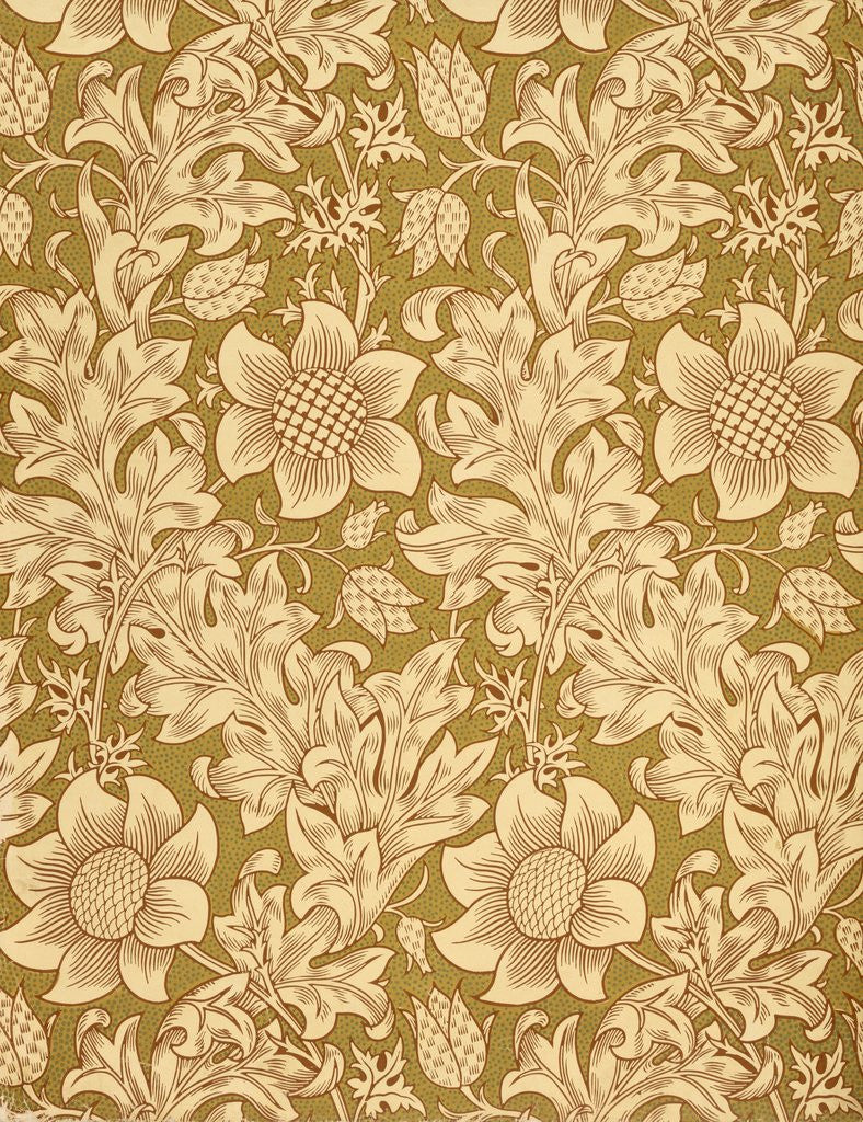Detail of Morris Wallpaper, Fritillary Design by Corbis
