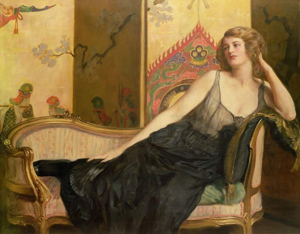 Detail of Reclining Woman by John Collier