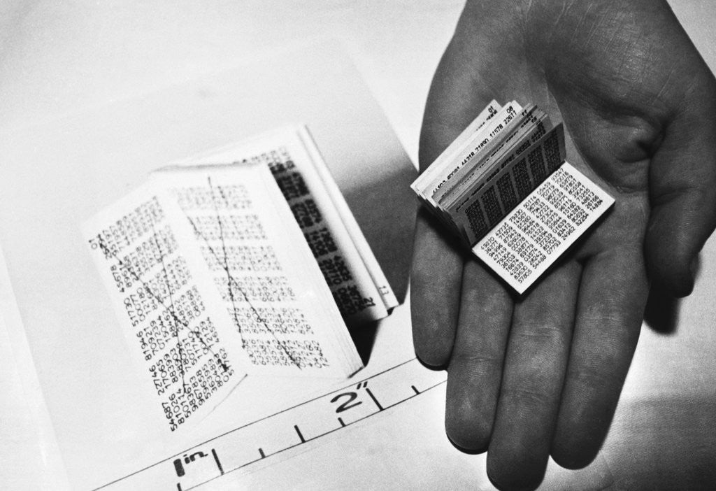 Detail of Miniature Spy's Code Book by Anonymous