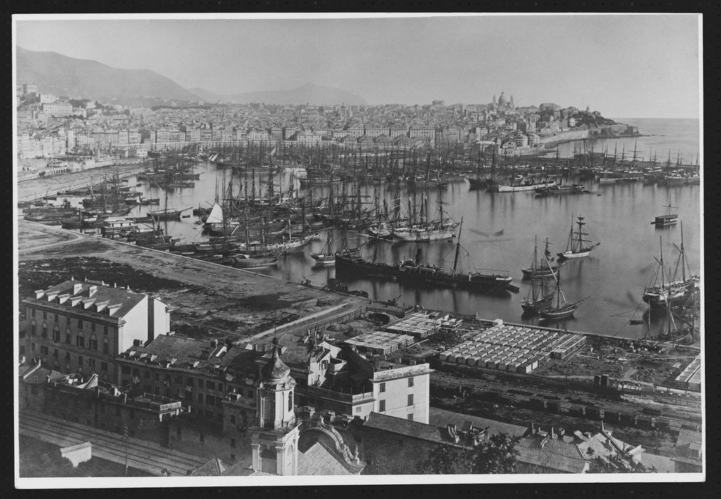Detail of Genoa Harbor by Anonymous
