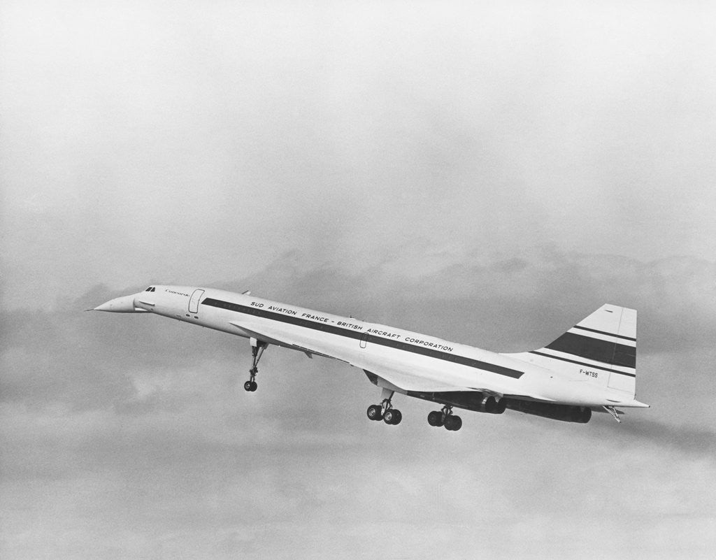 Detail of First Flight of the Concorde by Corbis