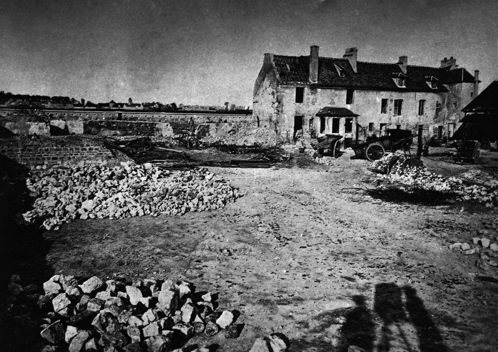 Detail of A Farmhouse in Drancy by Anonymous
