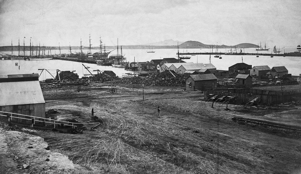 Detail of Queen's Wharf Harbour by Anonymous