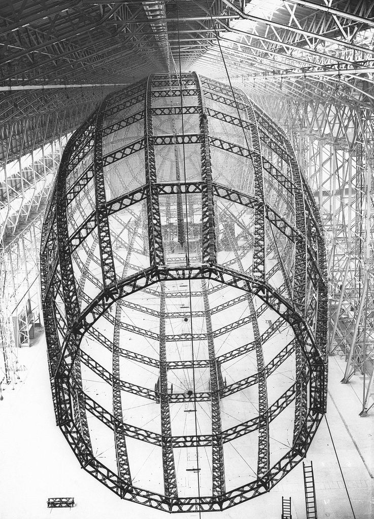 Detail of Burney Airship's Ribbed Frame by Anonymous