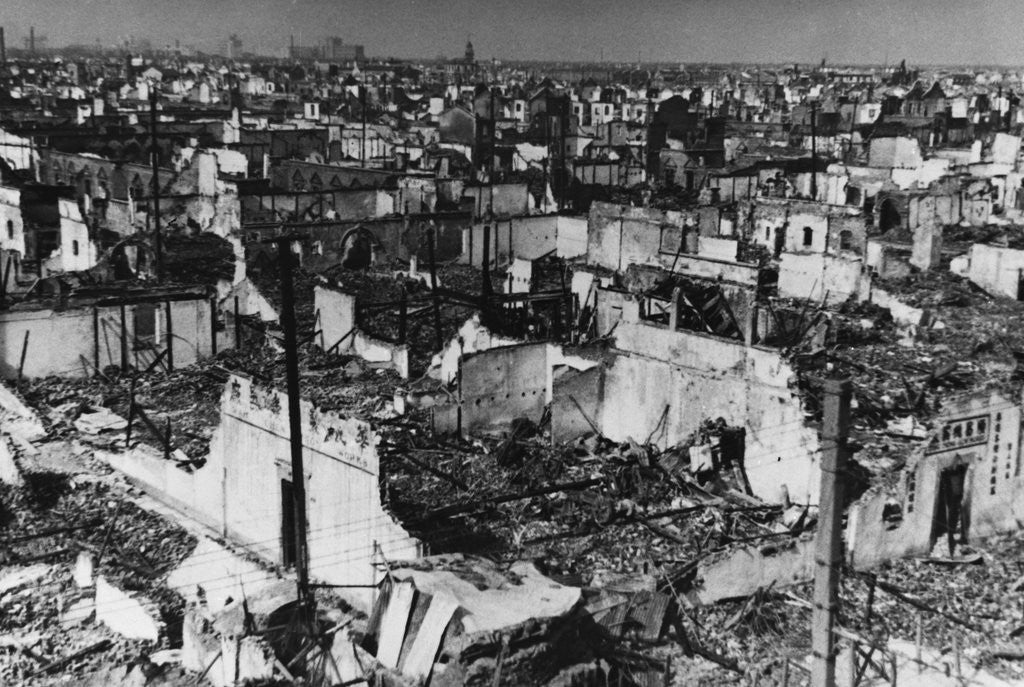 Detail of War-Damaged Shanghai by Anonymous