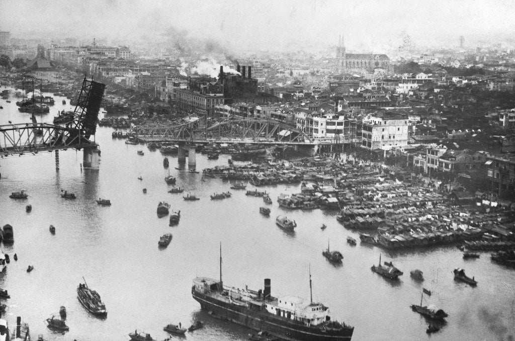 Detail of A View of Canton by Anonymous