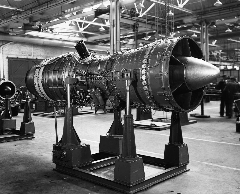 Detail of The Bristol Olympus Turbo jet. by Anonymous