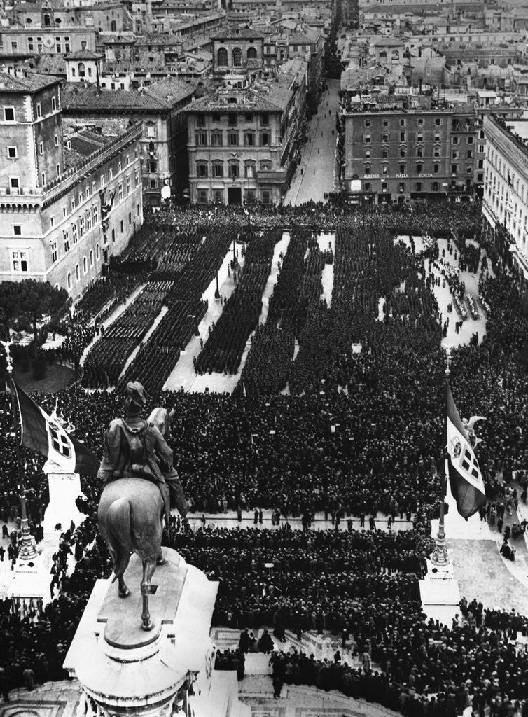Detail of Fascist Celebration in Rome by Anonymous