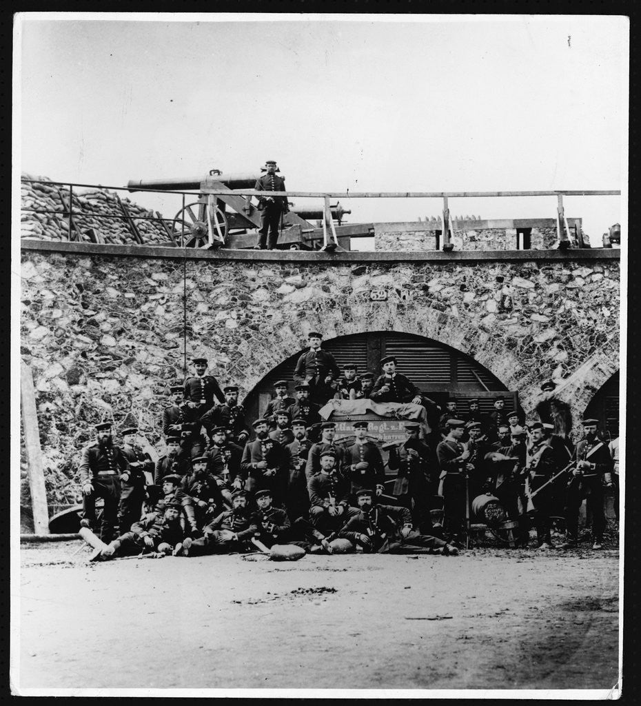 Detail of Prussian Soldiers at the Fort d'Aubervilliers by Anonymous