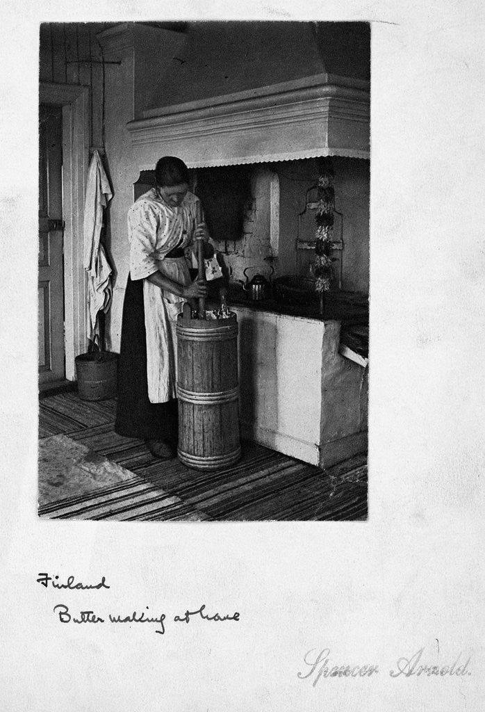 Detail of Making Butter at Home by Anonymous