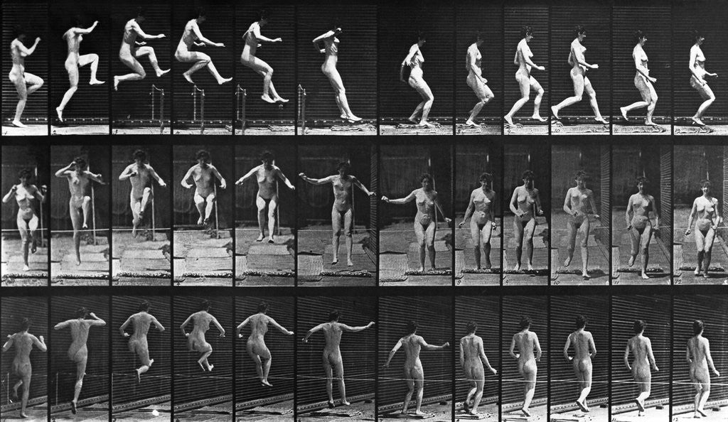 Detail of Nude Woman Hurdling by Anonymous