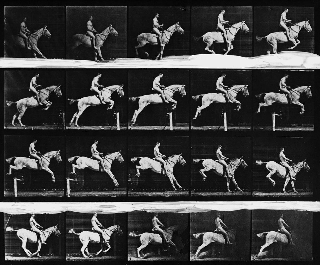 Detail of Nude Man Riding Horse by Anonymous