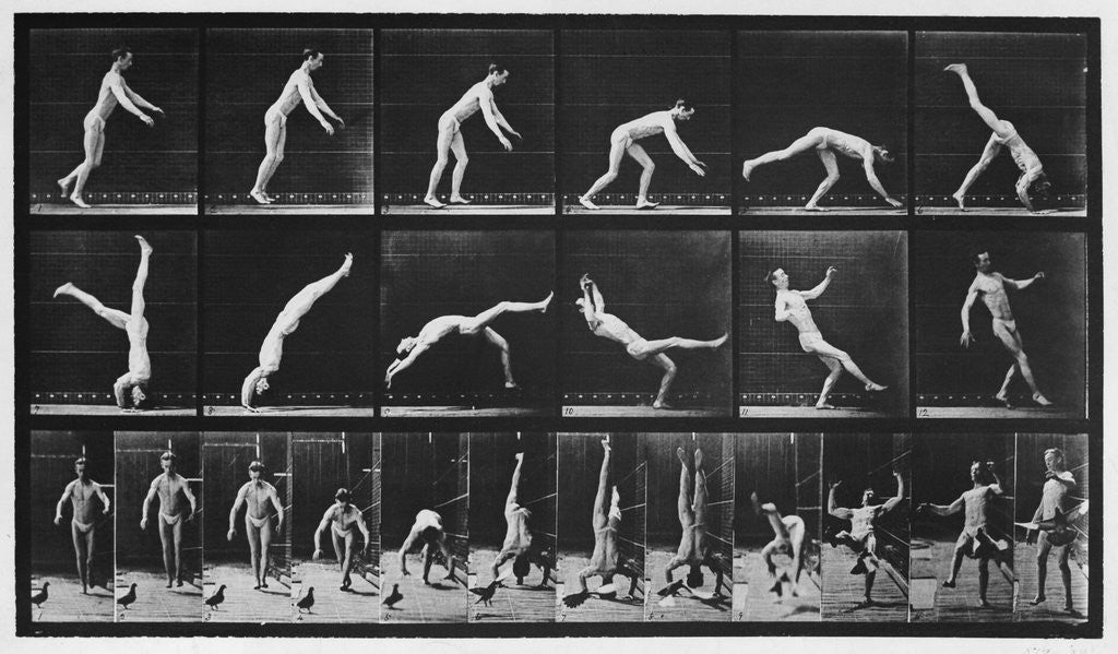 Detail of Man Performing Flips by Anonymous