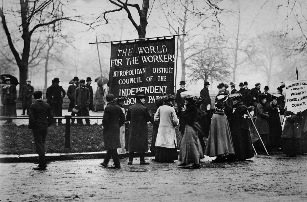 Detail of Demonstration by the Independent Labour Party, ca.1893 by Corbis